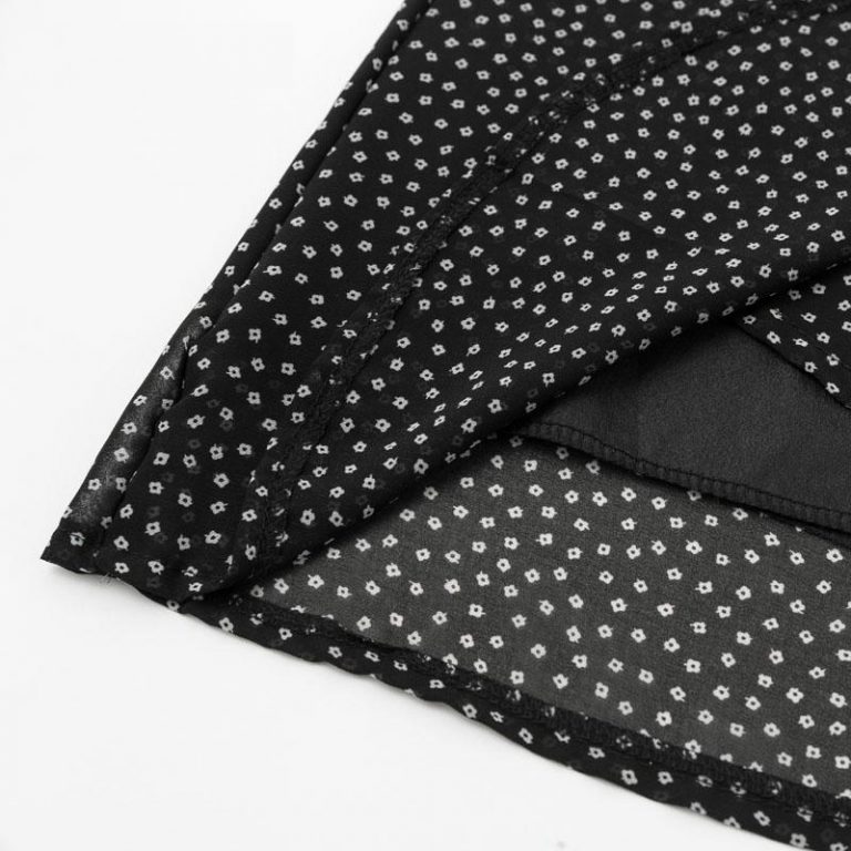 Vintage Wrap Fashion Polka Dot Chiffon Larger Dress - Image 11