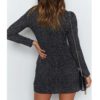 Vintage Wrap Fashion Polka Dot Chiffon Larger Dress - Image 5