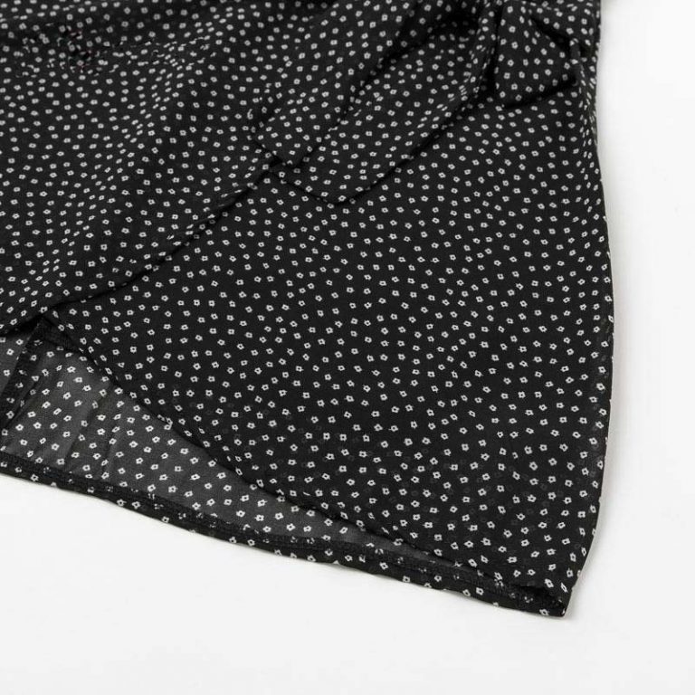 Vintage Wrap Fashion Polka Dot Chiffon Larger Dress - Image 9