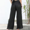 Wide Leg Trousers Pleated Chiffon Pants For Women - Image 3