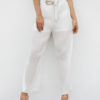Wide Leg Trousers Pleated Chiffon Pants For Women - Image 4