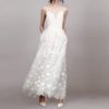Women Bandage Lace Sleeveless Spaghetti Strap Party Dress