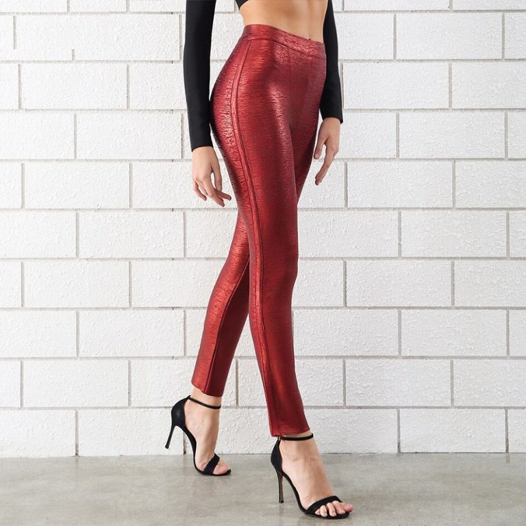 Women Bandage Sexy Skinny  Club Pencil Pants - Image 3