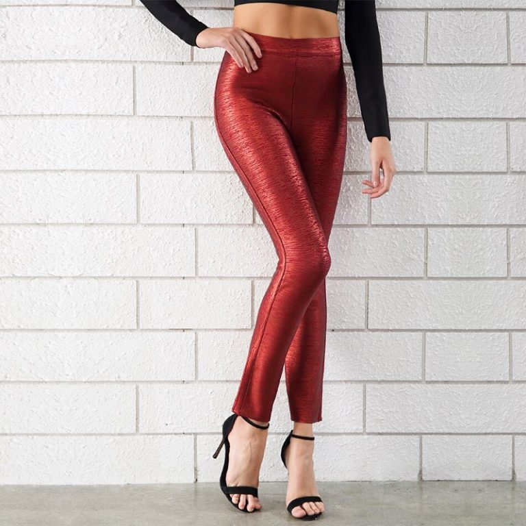 Women Bandage Sexy Skinny  Club Pencil Pants - Image 5