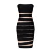Women Bandage Strapless Bodycon Party Dress Vestidos Mini Dress - Image 2