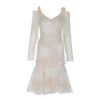 Women Bodycon Lace Sexy Long Sleeve Mermaid Evening Party  Celebrity Dress - Image 5