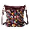 Women Bohemian Floral Genuine Leather Handbags Bright Crossbody Bags - Image 12