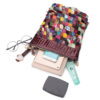 Women Bohemian Floral Genuine Leather Handbags Bright Crossbody Bags - Image 5