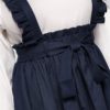 Women Classy Retro High Waist Flare Belted Skirt With Frilled Strap - Image 4