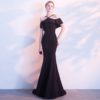Women Criss-Cross Neck  Off the Shoulder Sexy Backless Elegant Gown