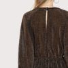 Women Cut Out Vintage Bishop Sleeve Transparent A Line Dress - Image 4