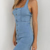 Women Denim Halter Dress - Image 2