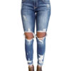 Women Denim Jeans Distressed Skinny Ripped Jeans - Image 5