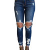 Women Denim Jeans Distressed Skinny Ripped Jeans - Image 4