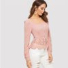 Women Elegant Slim Fit Tops and Blouses - Image 2
