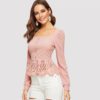Women Elegant Slim Fit Tops and Blouses - Image 3