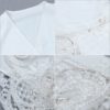 Women Evening Party Sexy Lace Batwing Long Sleeve Pearls Mini Celebrity Dress - Image 5