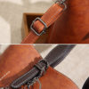 Women Faux Leather Solid Tassel Handbag Vintage Leisure Crossbody Bag - Image 11