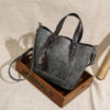 Women Faux Leather Solid Tassel Handbag Vintage Leisure Crossbody Bag - Image 13