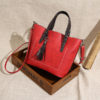 Women Faux Leather Solid Tassel Handbag Vintage Leisure Crossbody Bag - Image 5