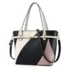Women Faux Leather Stitching Color Crossbody Bag Designer Handbag Shoulder Bag - Image 13