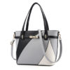 Women Faux Leather Stitching Color Crossbody Bag Designer Handbag Shoulder Bag - Image 14