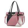 Women Faux Leather Stitching Color Crossbody Bag Designer Handbag Shoulder Bag - Image 17