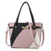 Women Faux Leather Stitching Color Crossbody Bag Designer Handbag Shoulder Bag - Image 18