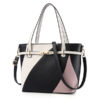 Women Faux Leather Stitching Color Crossbody Bag Designer Handbag Shoulder Bag - Image 4