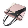 Women Faux Leather Stitching Color Crossbody Bag Designer Handbag Shoulder Bag - Image 9