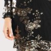 Women Floral Sequin Long Sleeve Slim Elegant Party Dress - Image 5