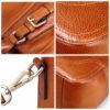 Women Genuine Leather Brush Vintage Tote Bag Handbag Crossbody Bag - Image 9