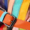 Women Genuine Leather Floral Crossbody Bag Large Capacity Vintage Handbag - Image 11
