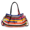 Women Genuine Leather Floral Crossbody Bag Large Capacity Vintage Handbag - Image 4