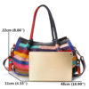 Women Genuine Leather Floral Crossbody Bag Large Capacity Vintage Handbag - Image 7