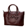 Women Genuine Leather Vintage Oil Wax Handbag Solid Leisure Shoulder Bag