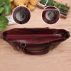 Women Genuine Leather Vintage Oil Wax Handbag Solid Leisure Shoulder Bag - Image 10
