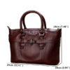 Women Genuine Leather Vintage Oil Wax Handbag Solid Leisure Shoulder Bag - Image 12
