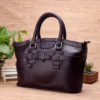 Women Genuine Leather Vintage Oil Wax Handbag Solid Leisure Shoulder Bag - Image 13