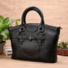 Women Genuine Leather Vintage Oil Wax Handbag Solid Leisure Shoulder Bag - Image 14
