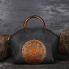 Women Genuine Leather Vintage Totem Designer Handbag Shoulder Bag - Image 3
