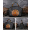 Women Genuine Leather Vintage Totem Designer Handbag Shoulder Bag - Image 9