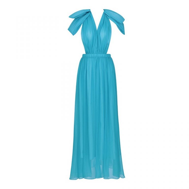 Women Lace Sexy Backless Evening Party Maxi Dress - Image 3