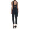 Women New Long Bodycon Sexy Club Runway Bandage Jumpsuit - Image 2