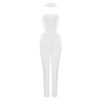 Women New Long Bodycon Sexy Club Runway Bandage Jumpsuit - Image 6
