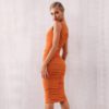 Women One Shoulder Sexy Sleeveless Bodycon Club Dress - Image 6