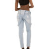 Women Overalls Faded Denim Jumpsuit - Image 5