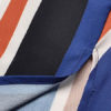 Women Pants Striped Deep Blue Split Wide Leg Pants - Image 5
