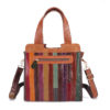 Women Patchwork Genuine Leather Tote Bags Large Capacity Handbags Bohemian Vintage Crossbody Bags - Image 4