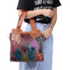 Women Patchwork Genuine Leather Tote Bags Large Capacity Handbags Bohemian Vintage Crossbody Bags - Image 5